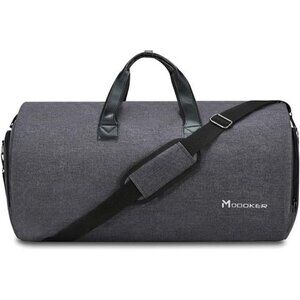 Modoker Garment Duffel Bag Carry On Suit Travel Bag with Shoulder Strap Black